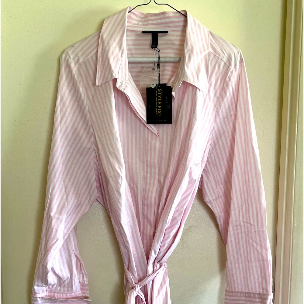 Lane Bryant hidden button shirt